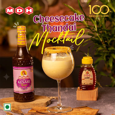 MDH - Kesari Thandai Dry Fruit Syrup 750ml | Refreshing Drink For Summer (Mix With Milk Only)
